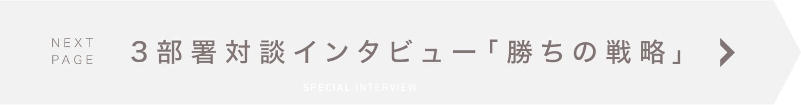 3部署対談インタビュー「勝ちの戦略」