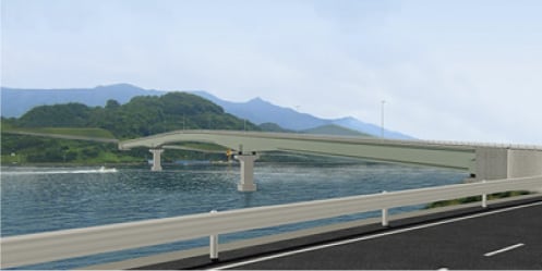 九島大橋(仮称)完成予想図